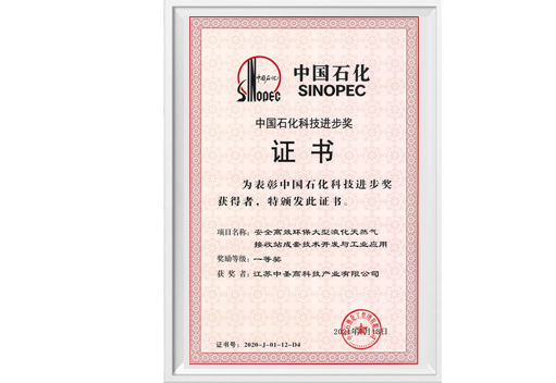 中石化科技進步一等獎